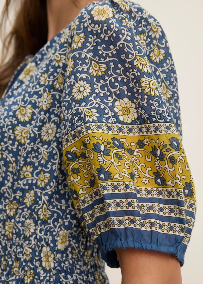 Velvet Natalia Dress Blue Floral