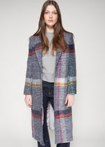 Vilagallo Katherine Multi Check Long Coat