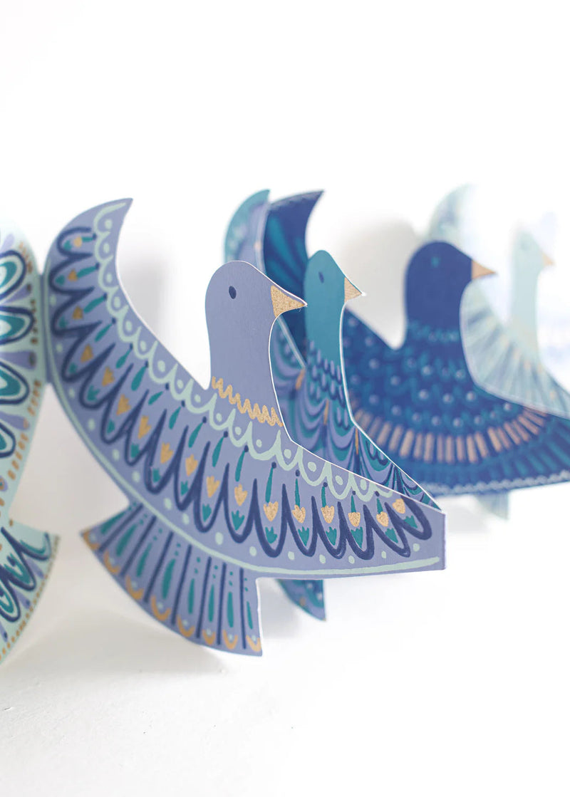 Peace Doves Concertina Garland