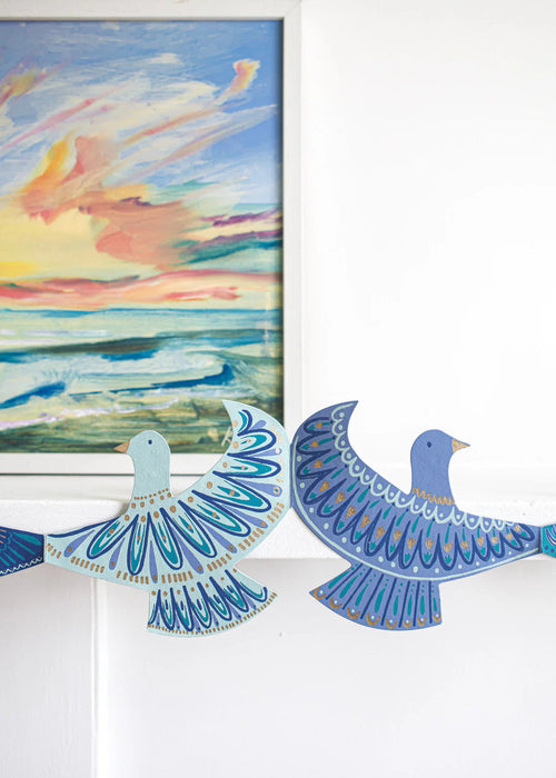 Peace Doves Concertina Garland