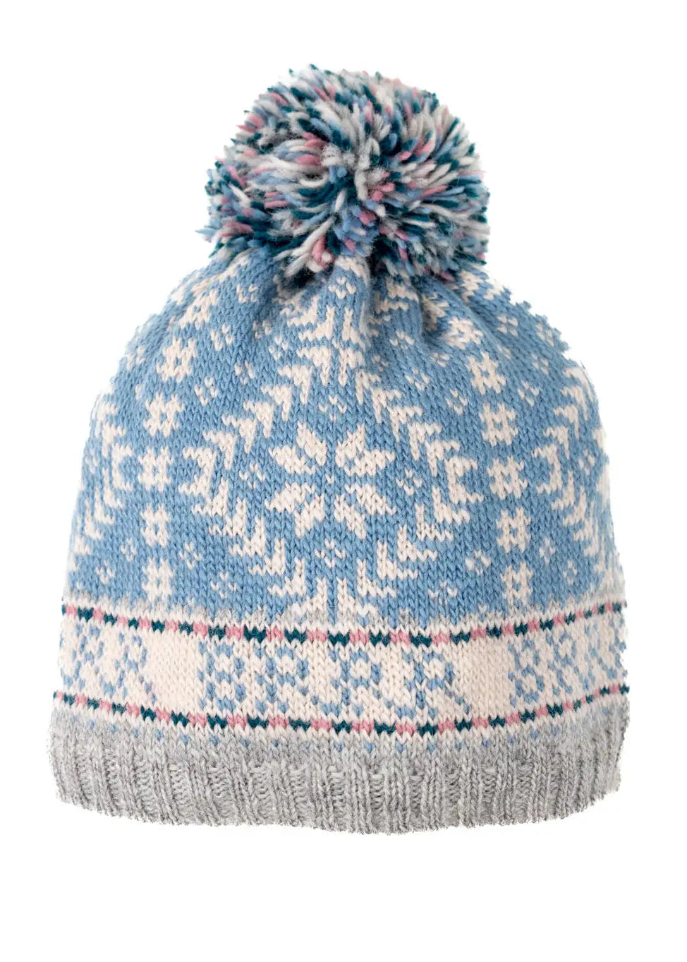 Novelty Nordic Hat Light Blue
