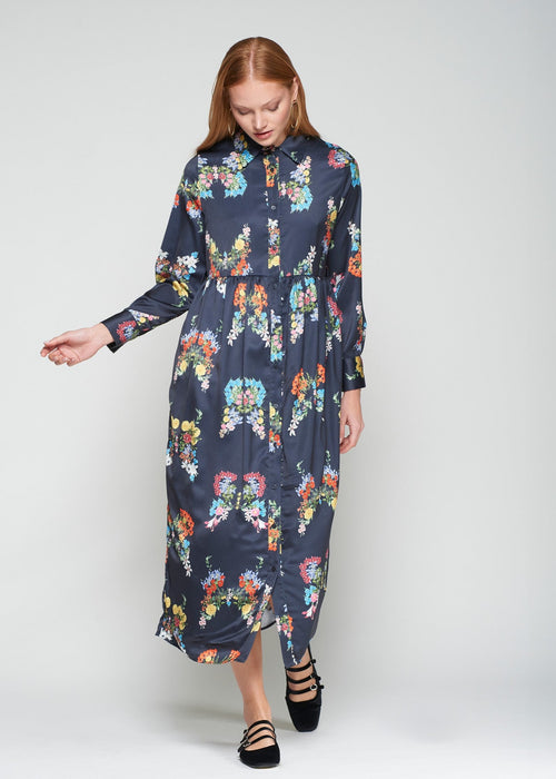 Vilagallo Amira Mariposa Floral Dress