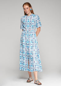 Vilagallo Aroa Dress Azul Print