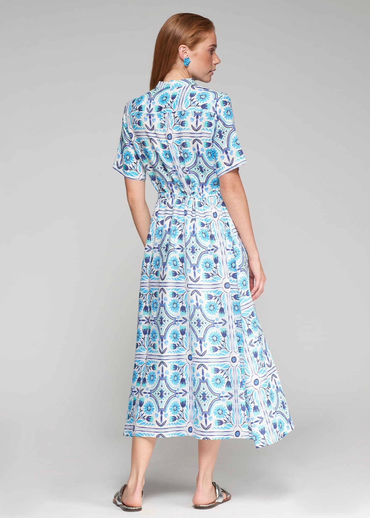 Vilagallo Aroa Dress Azul Print