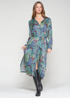 Vilagallo Forest Print Shirt Dress
