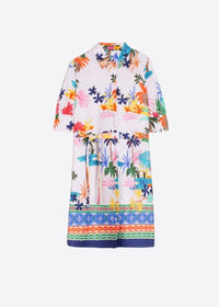 Vilagallo Hester Dress Palm Trees