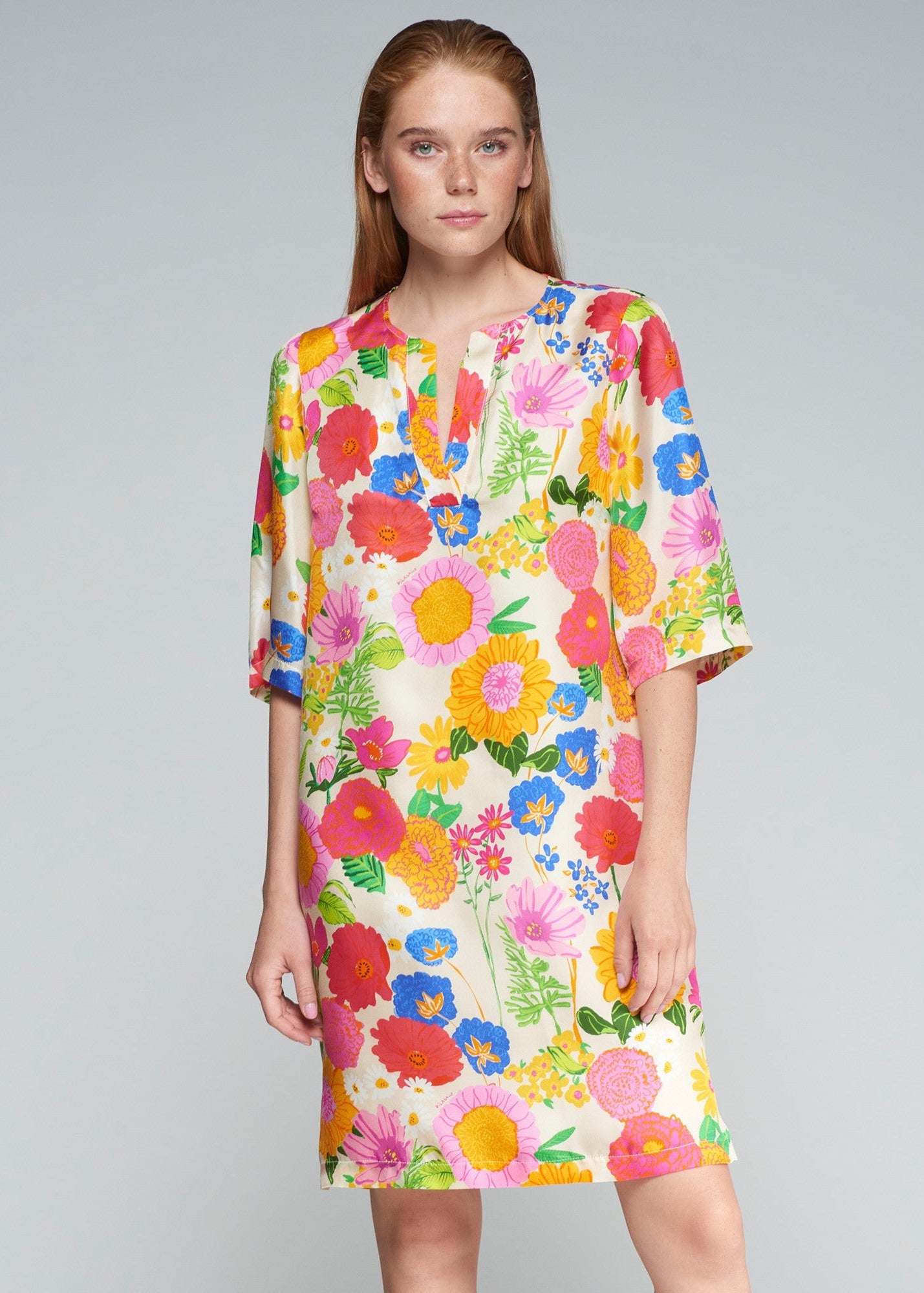 Vilagallo Lizete Dress Flor Seda