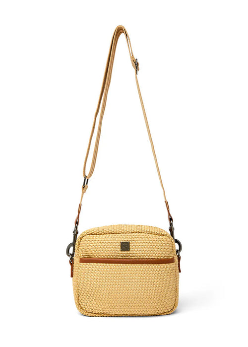 Capture Bag: Dune Raffia & Saddle