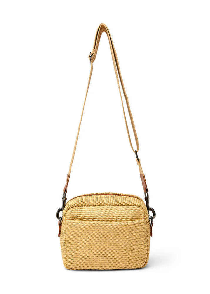 Capture Bag: Dune Raffia & Saddle