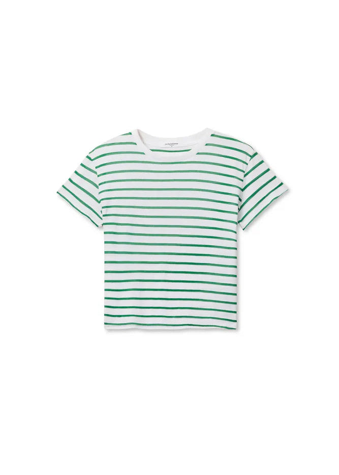 perfectwhitetee Everett Stripe Tee Grass