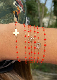 Gigi Clozeau Coral Classic Bracelet 6.7"