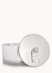 Thymes Frasier Fir Flocked 3-Wick Poured Candle