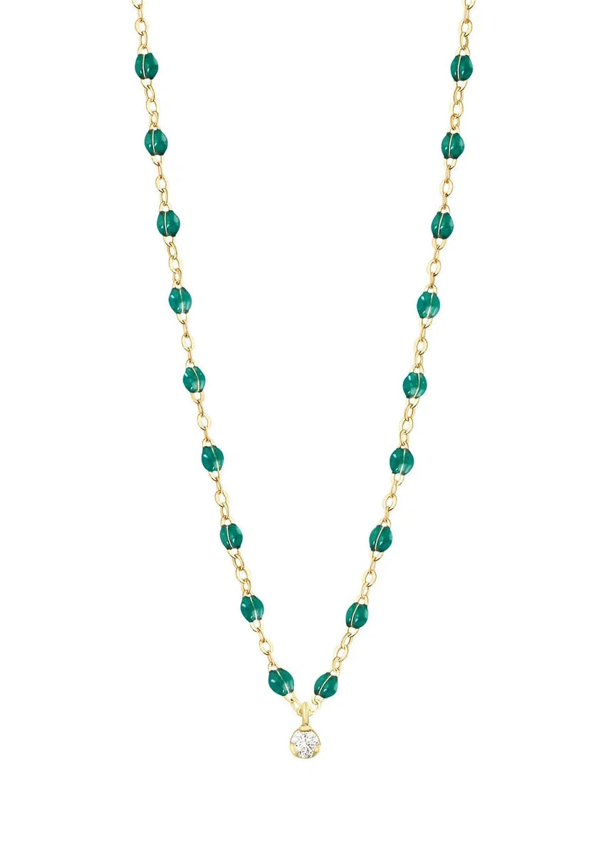 Gigi Clozeau Emerald 16.5" Diamond Necklace