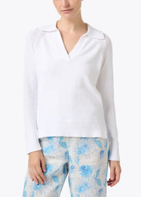 Kinross Splitneck Polo White