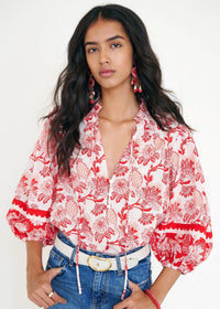 Banjanan Lorna Top Poppy