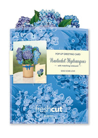 Mini Nantucket Hydrangeas Pop-Up Card