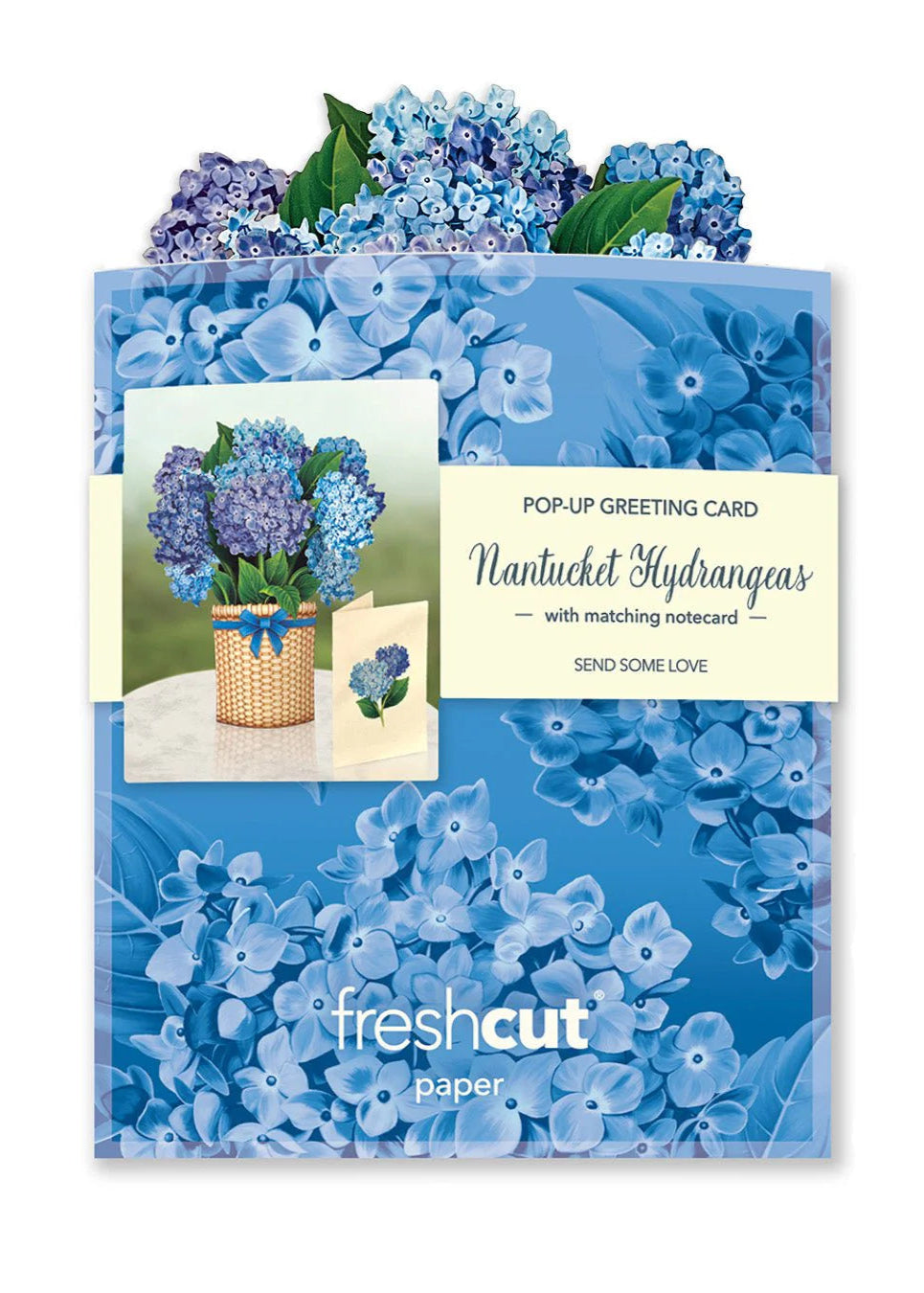 Mini Nantucket Hydrangeas Pop-Up Card