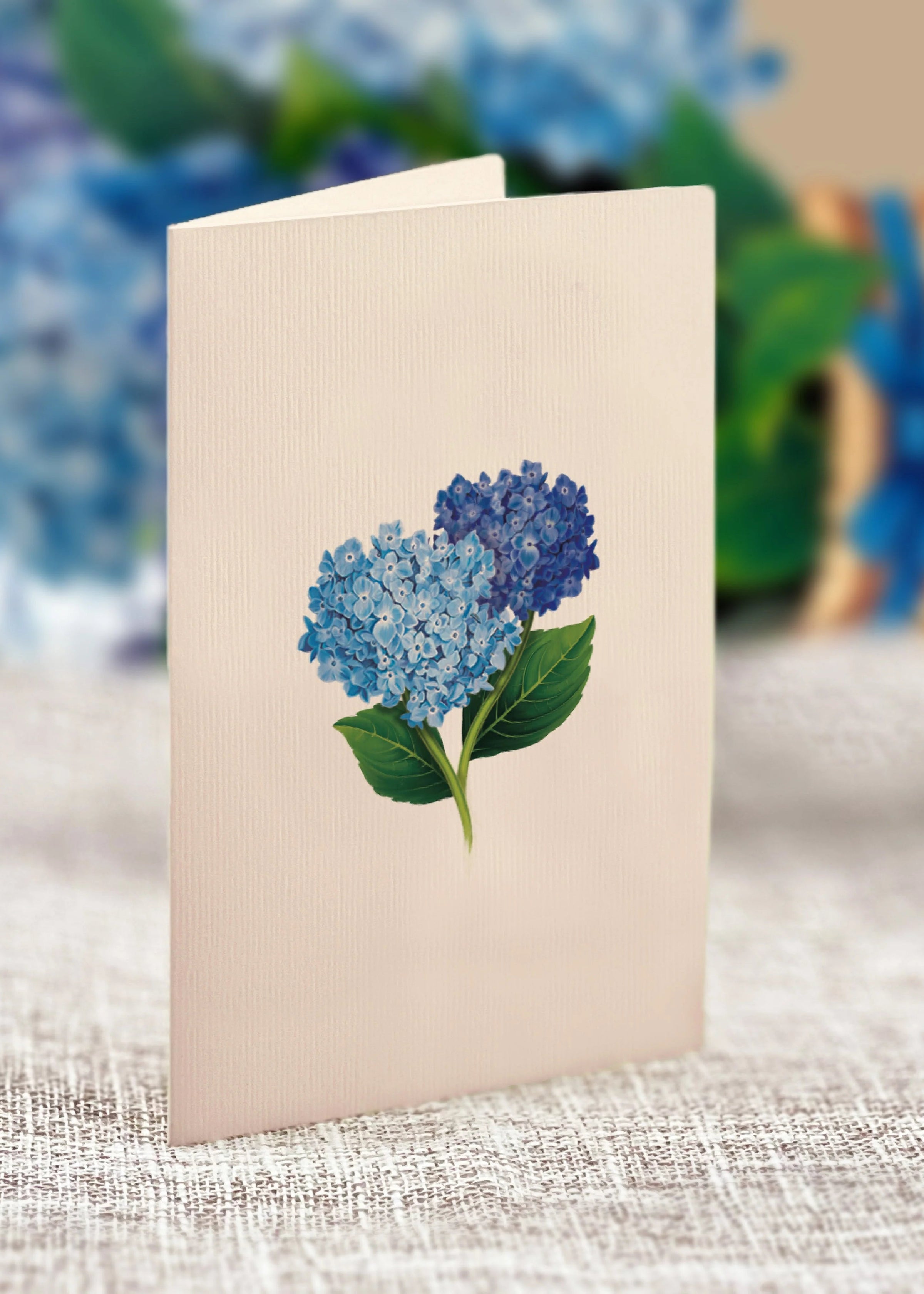 Mini Nantucket Hydrangeas Pop-Up Card