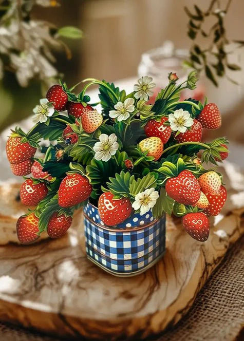 Mini Strawberry Blossom Pop-Up Card