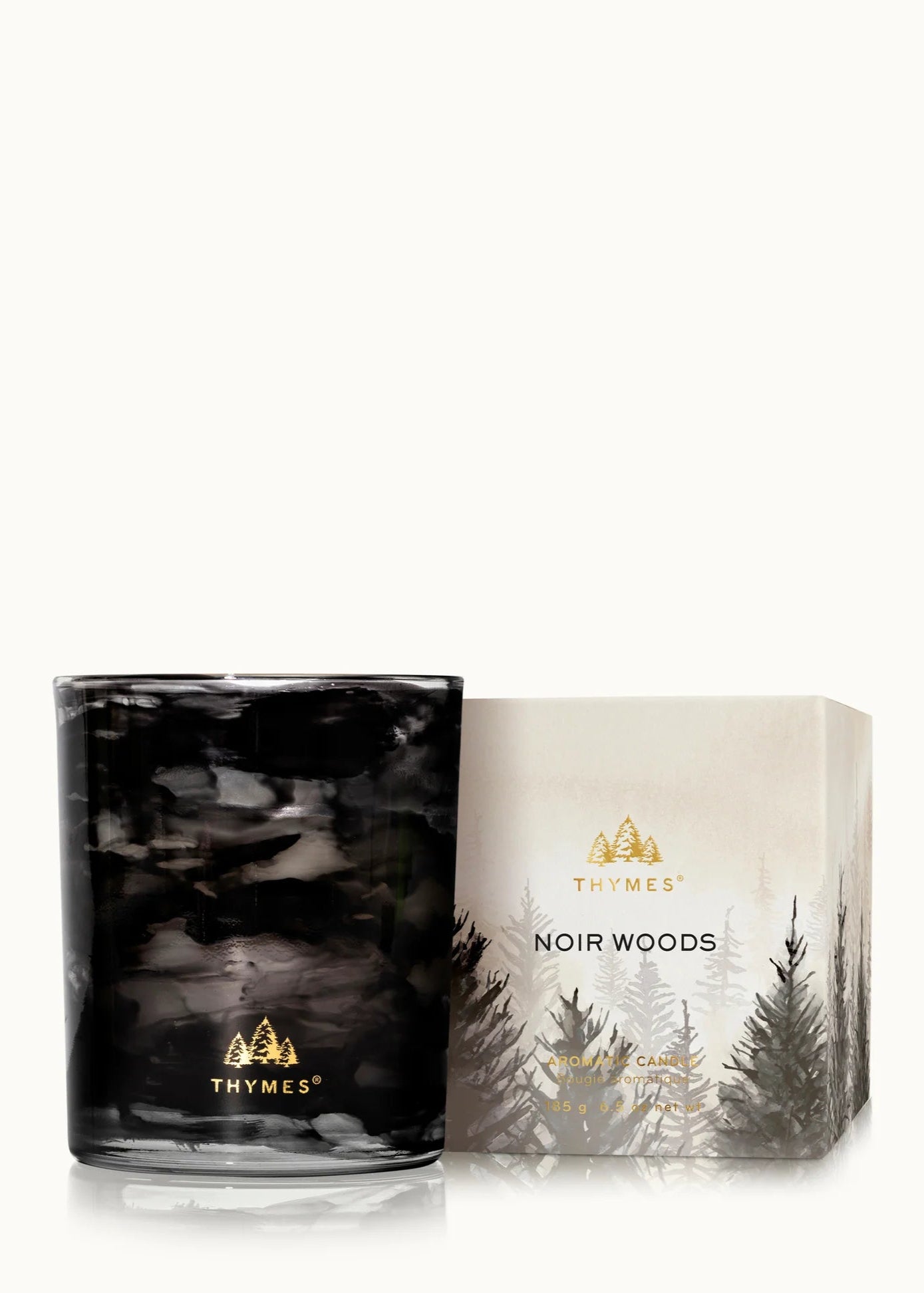 Thymes Noir Woods Boxed Candle