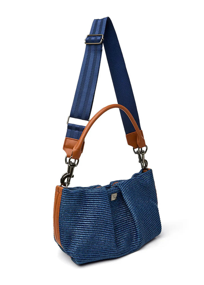 Savannah Bag: Navy Raffia