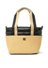 Highline Bag: Dune Raffia w/ Pearl Black