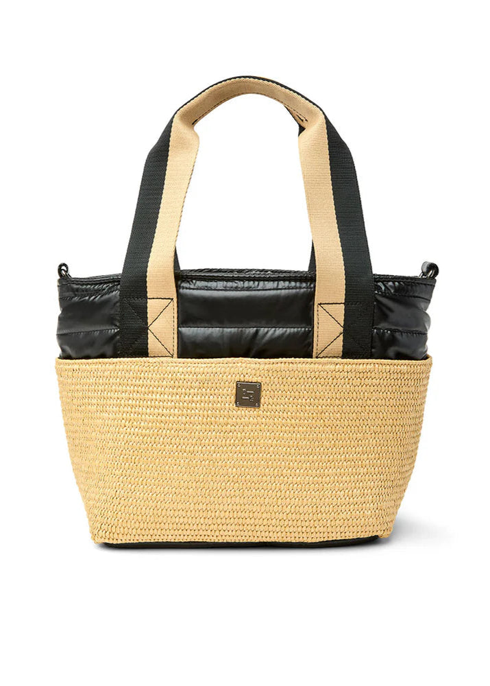 Highline Bag: Dune Raffia w/ Pearl Black