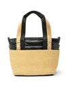 Highline Bag: Dune Raffia w/ Pearl Black