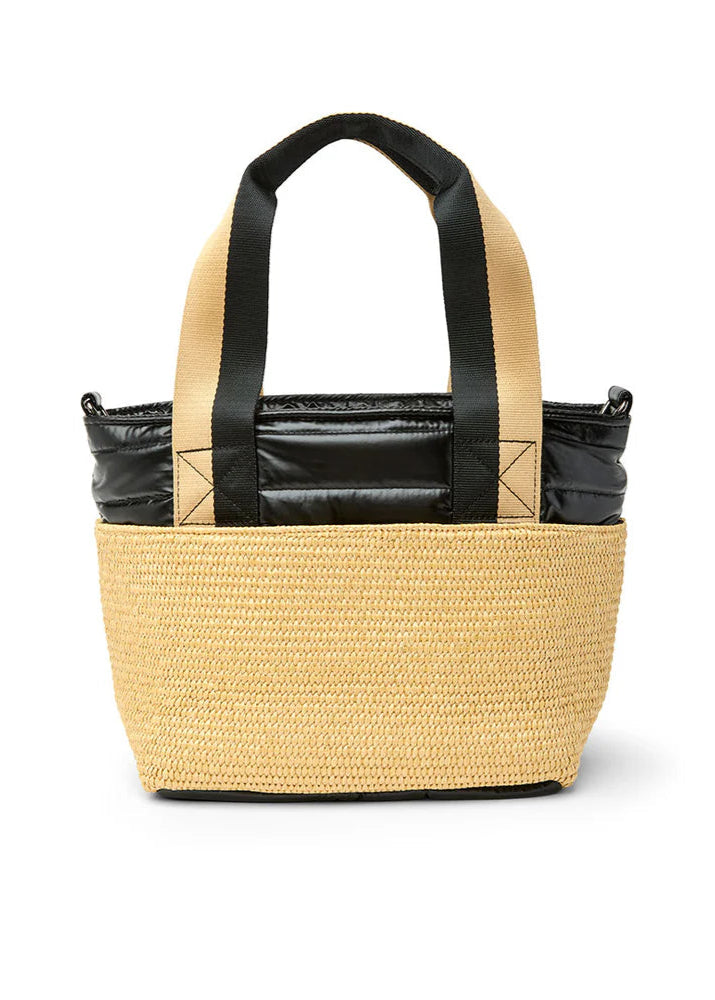 Highline Bag: Dune Raffia w/ Pearl Black