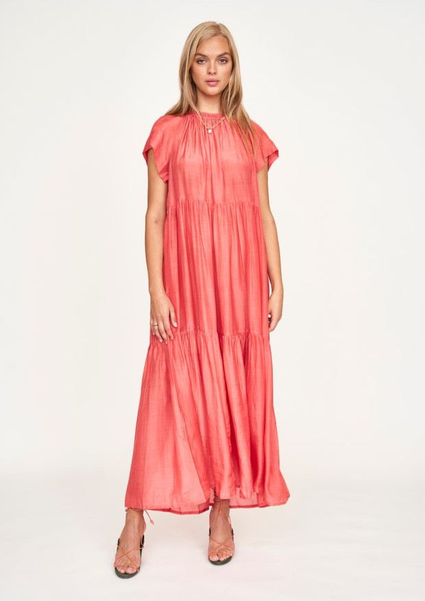 Vienna Coral Dress
