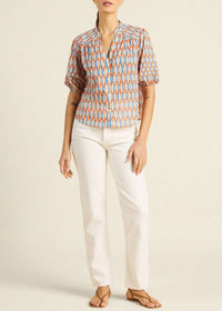 Trovata Loren Blouse Retro Grid