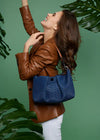 Savannah Bag: Navy Raffia