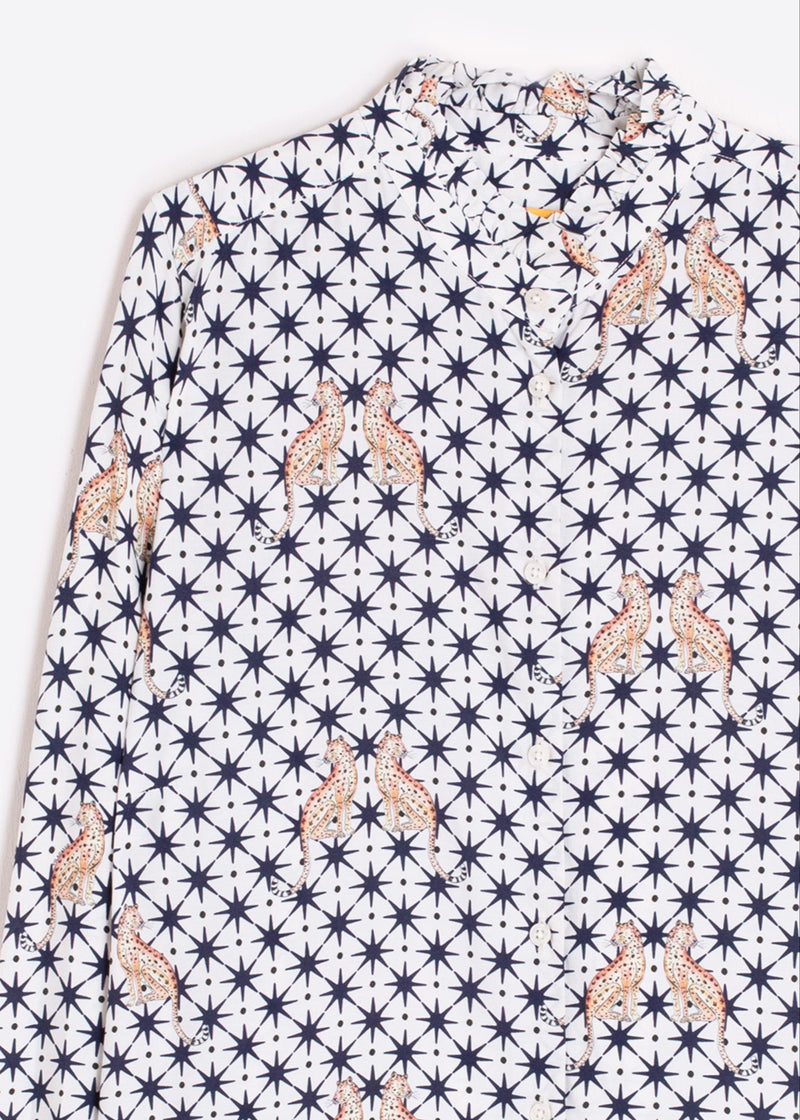 Vilagallo Leopard & Star Blouse