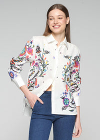 Vilagallo Isa Shirt Tree of Life Print