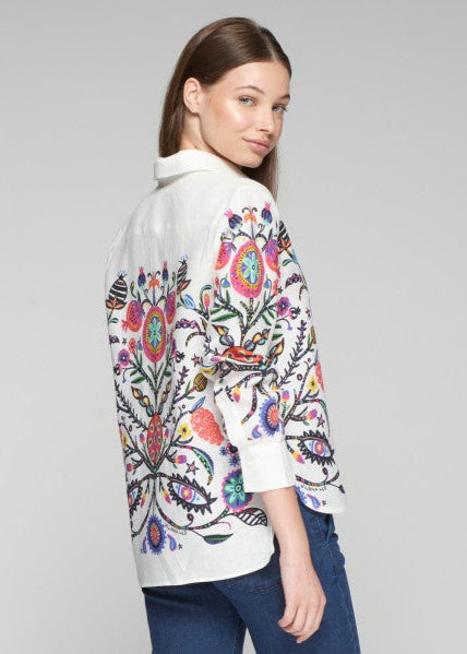 Vilagallo Isa Shirt Tree of Life Print