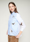 Vilagallo Embroidered Dog Blouse