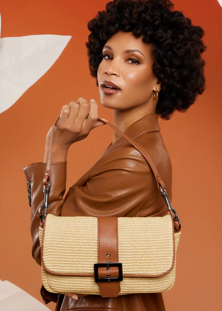 Socialite Bag: Dune Raffia