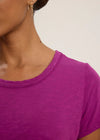 Velvet Tilly Slub Crew Neck Tee Grapes
