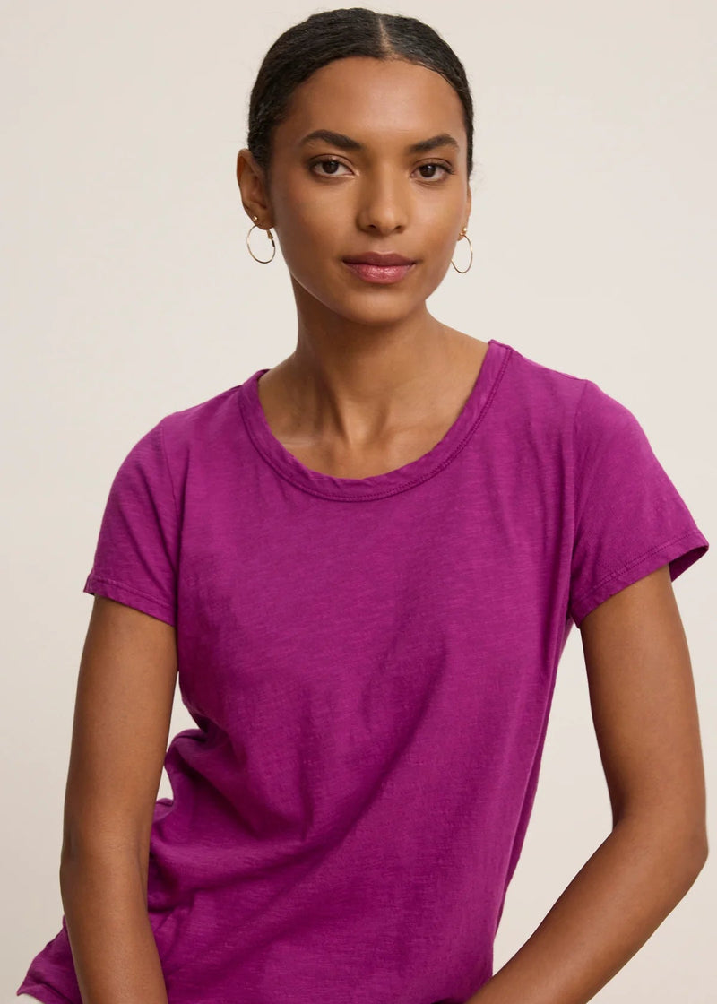 Velvet Tilly Slub Crew Neck Tee Grapes