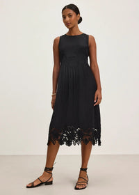 Velvet Bianca Long Shift Dress Black