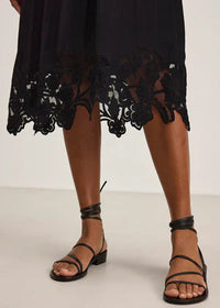 Velvet Bianca Long Shift Dress Black