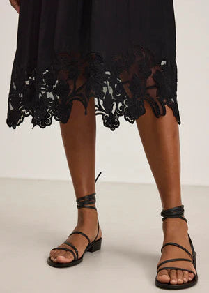 Velvet Bianca Long Shift Dress Black