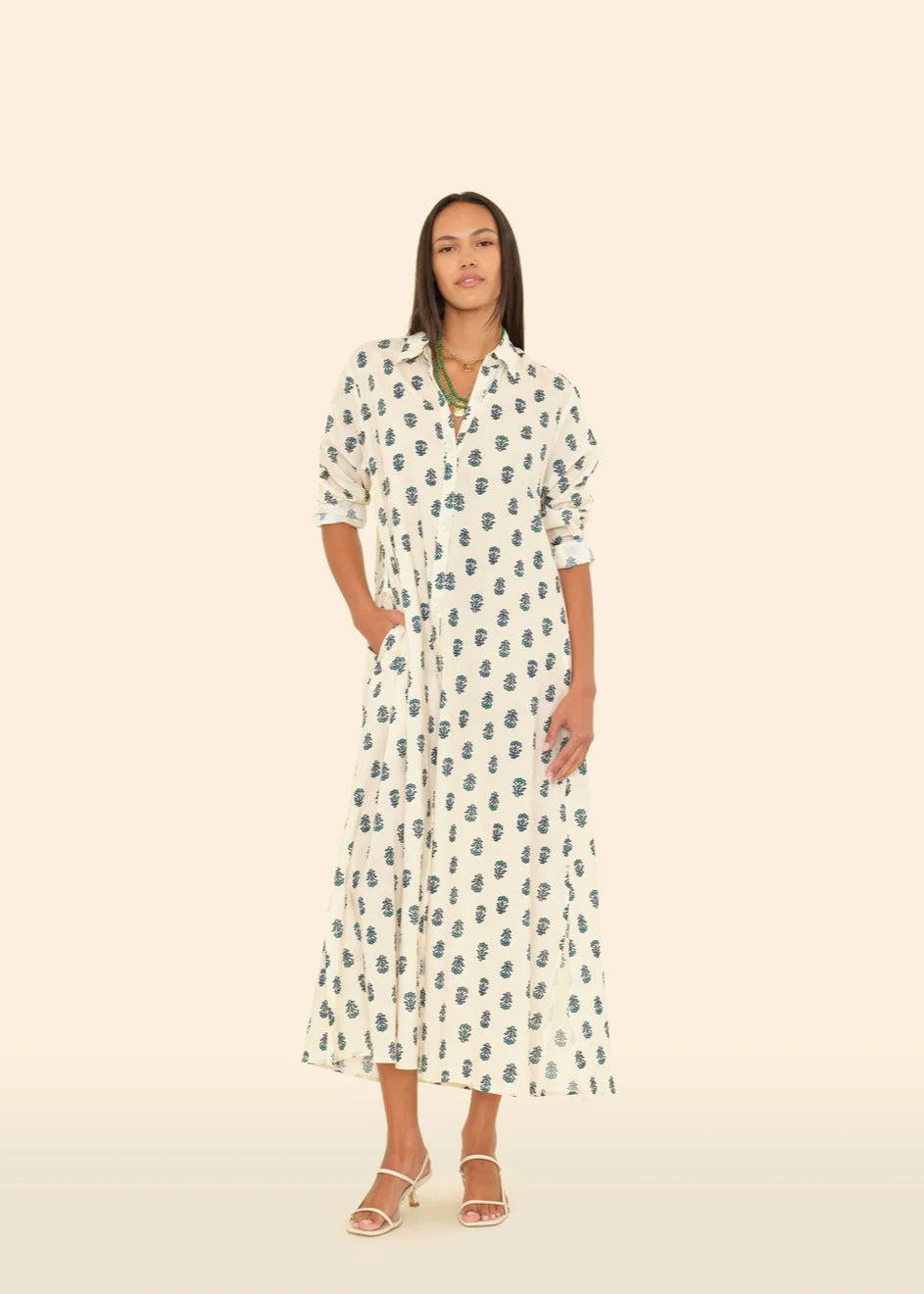 Xirena Boden Dress Clover Stamp