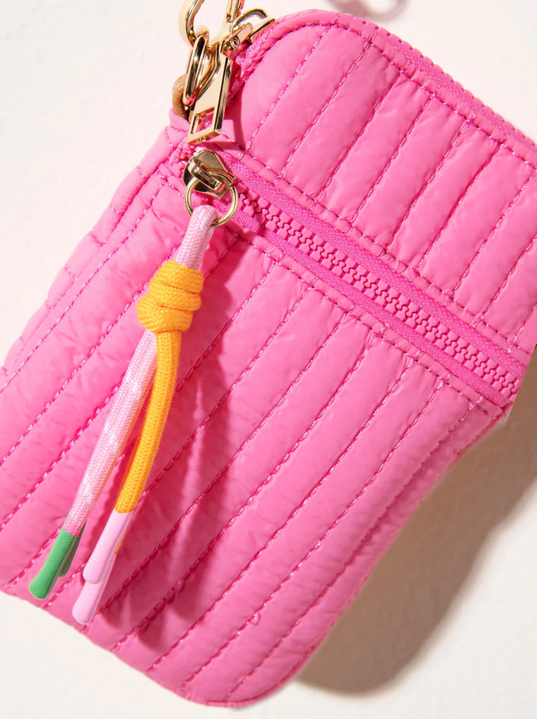 Pink Quilted Phone Holder