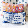 Why We Can't Have Nice Things Needlepoint Pillow