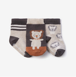 Lion Cotton Baby Socks 3Pk