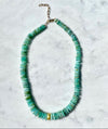 Peruvian  Opal Necklace with 20K Gold Bead