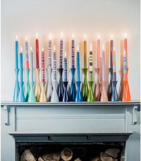 10" Taper Candles - Pomander & Indigo, Set Of 4