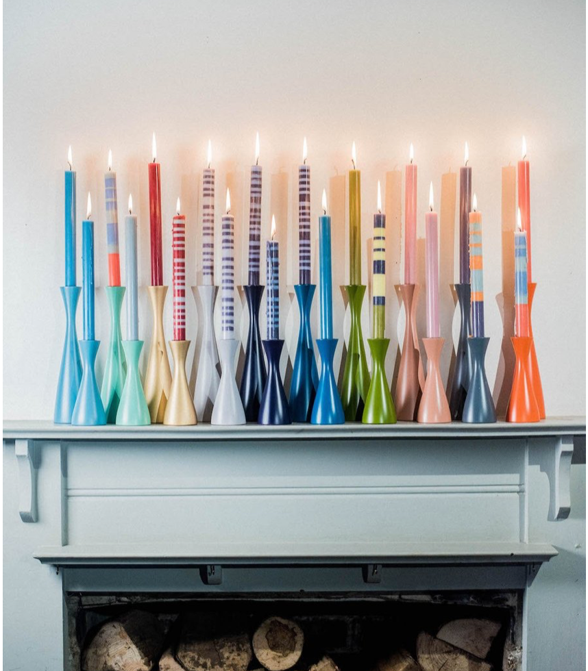 10" Taper Candles - Pomander & Indigo, Set Of 4
