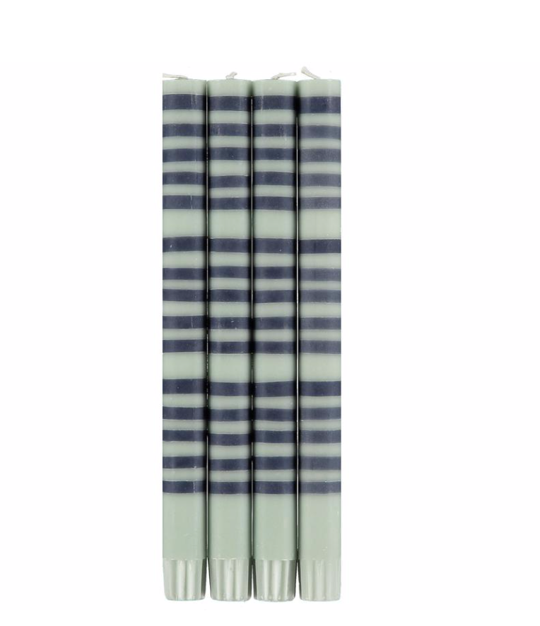 10" Taper Candles - Pomander & Indigo, Set Of 4